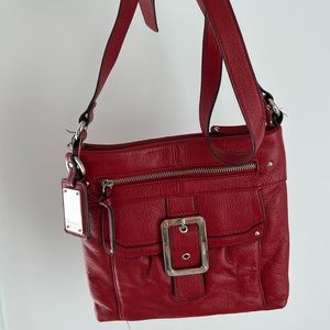 Red Tignanello crossbody purse